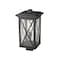 Z-Lite Brookside 1 Light Outdoor Post Mount Fixture, Black And Clear Seedy 583PHBS-BK - alternate 5